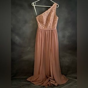 Pink Azazie Maxi/long Dress, Formal, Bridesmaid/Wedding Guest Dress